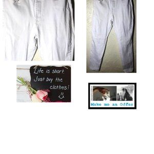 DG By Diane Gilman White Skinny Leg Jeans Size 14